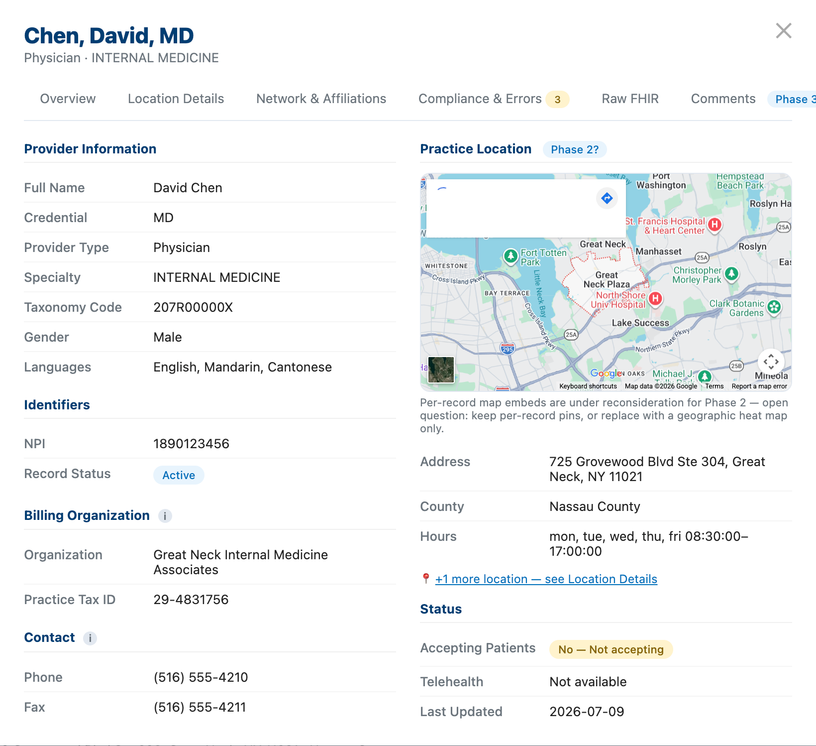 provider modal